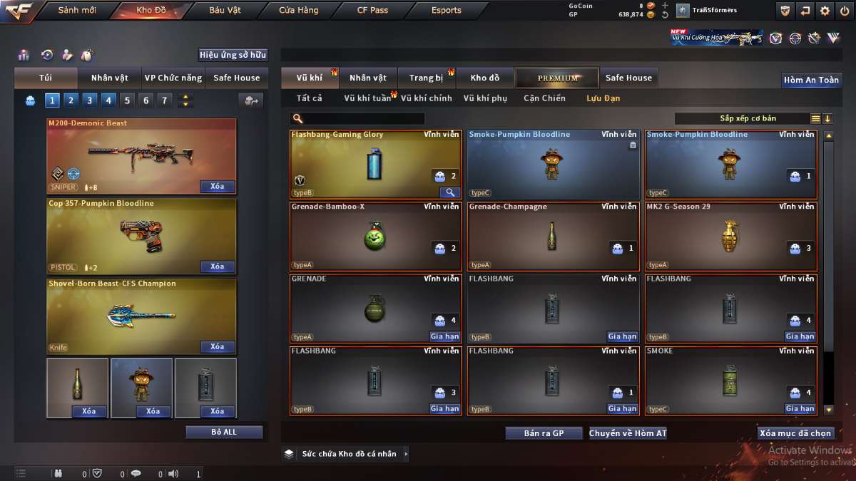 shop acc cf uy tin gia re
